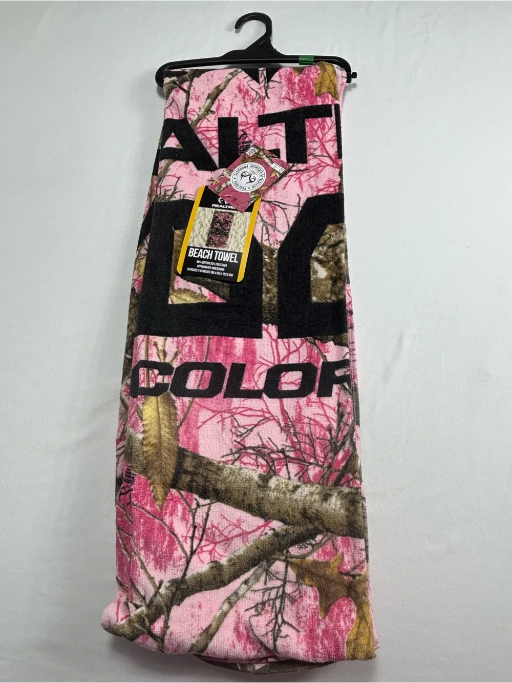 Realtree Pink Camo Beach Towel